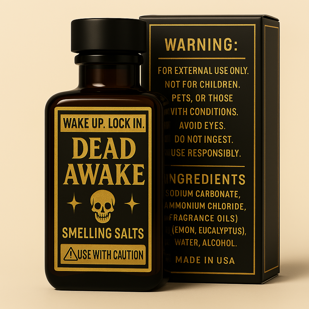 WAKE UP. LOCK IN. Smelling Salts