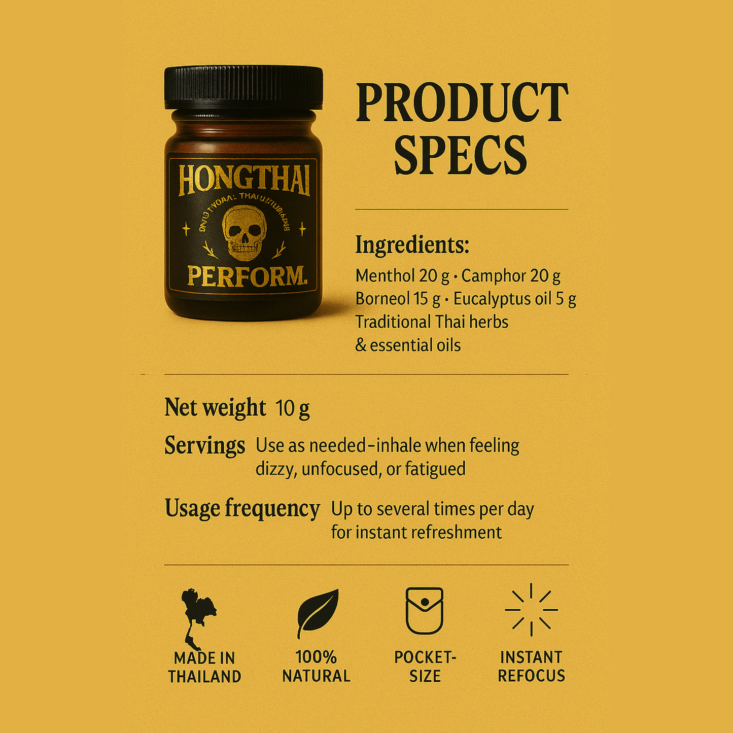 FOR THEM. PERFORM. Herbal Inhaler