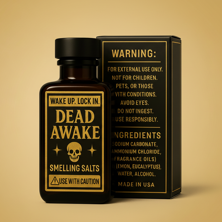 WAKE UP. LOCK IN. Smelling Salts